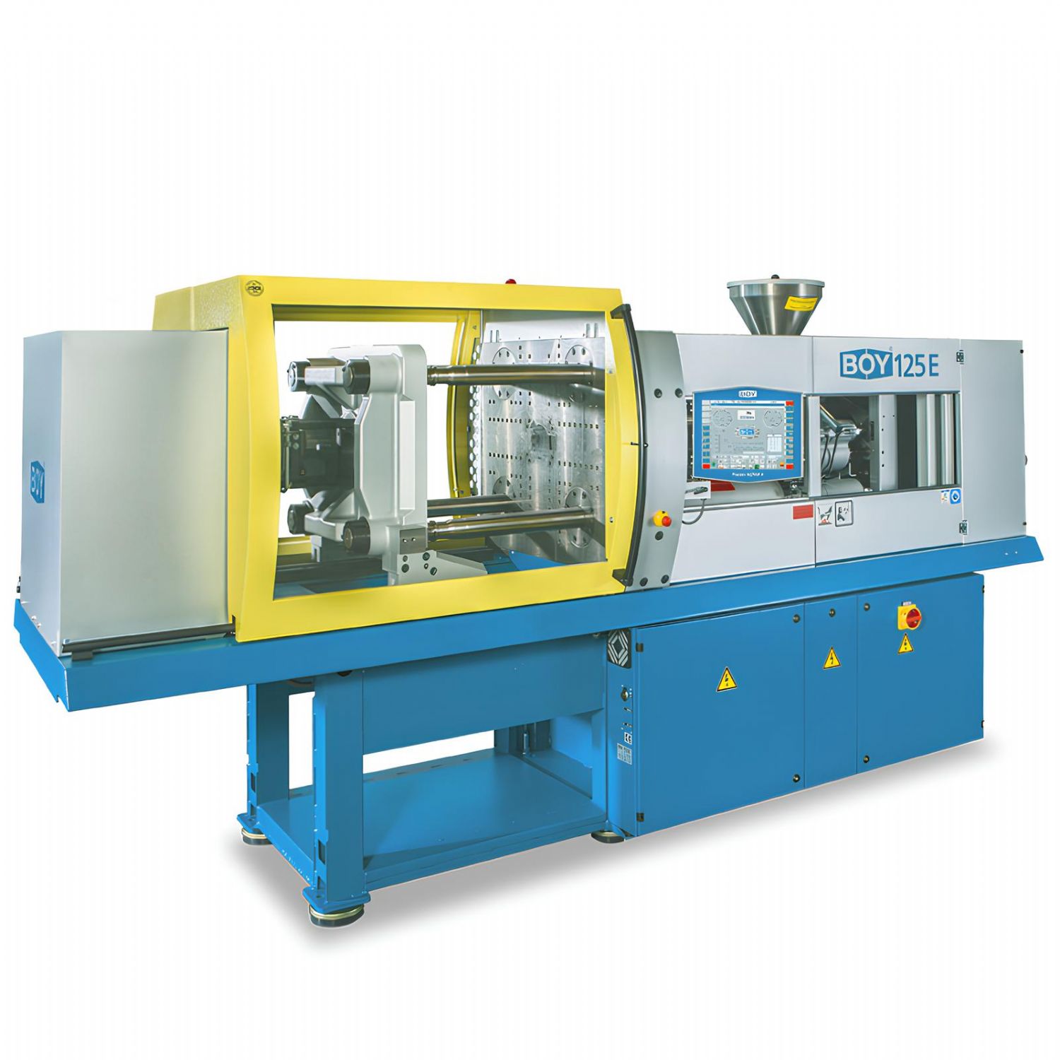 BOY 125 E Enjeksiyon Kal�plama Makinesi 1250 kN Kilitleme Kuvvetinde �st Segment G��, Geni� Kal�p Alan� ve Maksimum End�striyel Esneklik