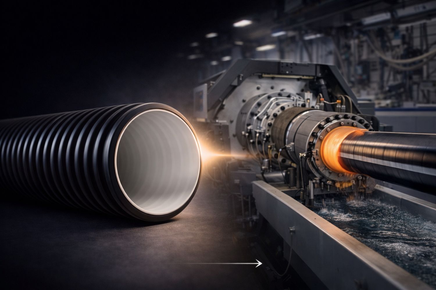 Reducing Sag in Extrusion of Pipes